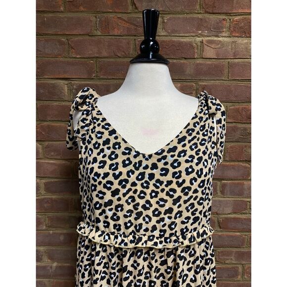 Simply Southern Cheetah Print Babydoll Dress NWT - Picture 3 of 7